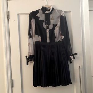 Ted Baker Navy Floral Dress Size 1